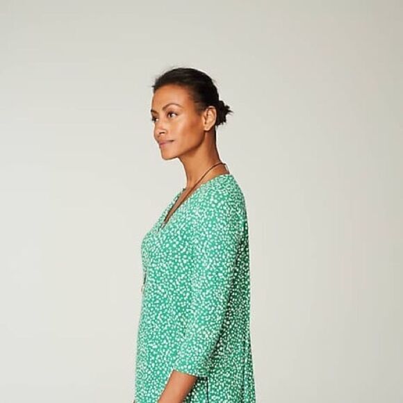 J.Jill Wearever Shirred A-Line Tunic Green XL NWT in‎ packaging - Picture 3 of 7
